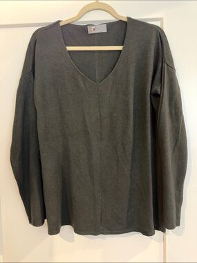 TNA Black V-Neck Lightweight Sweater